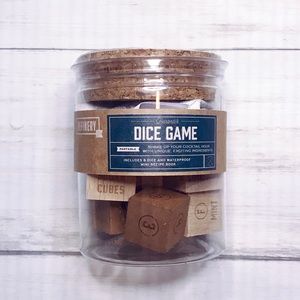 Refinery Bartender’s Wooden Drinks Dice Game